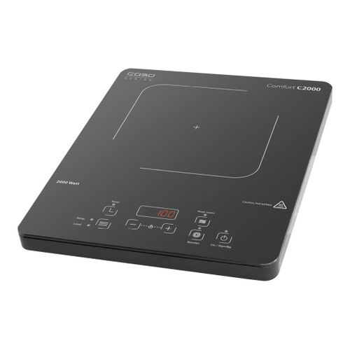 CASO Design Comfort C 2000 - Plaque chauffante à induction - 2 kWatt - noir