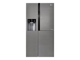 Réfrigérateur-congélateur LG GSJ361DIDV - side-by-side avec distributeur d'eau, distributeur de glaçons - 91.2x71.7x179 cm (lxpxh) - 606 litres - classe F - graphite foncé