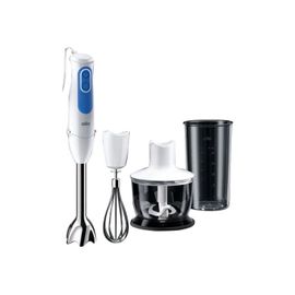 Braun Multiquick 3 MQ3035WH Sauce - Mixeur à main - 700 Watt - blanc/bleu
