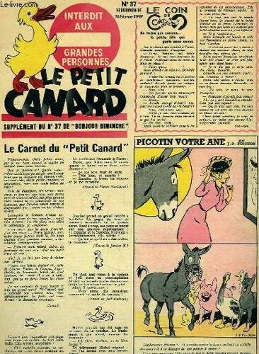 Le Petit Canard, Supplément Du N°37 De Bonjour Dimanche : Laënnec - Frimousset Détective  Rencontre Avec Les Vaches , Par J.-P. Pinchon ...