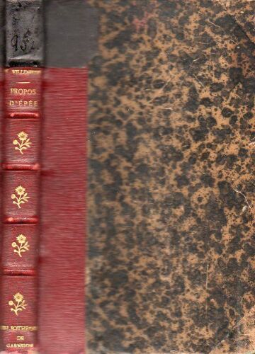 Propos D'épée. 1882 - 1884