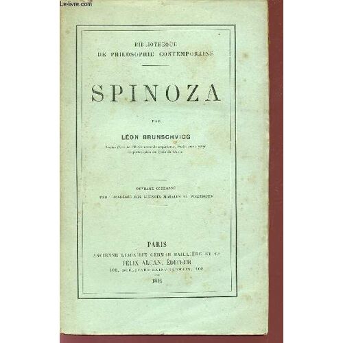 Spinoza / Bibliotheque De Philosophie Contemporaine.