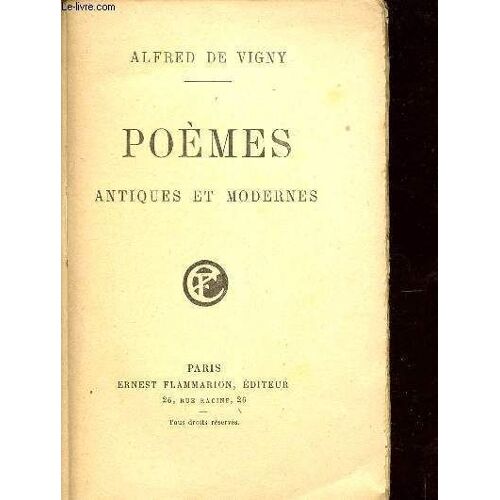 Poemes Antiques Et Modernes.