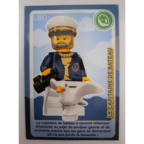 Carte Auchan Lego Crée Ton Monde N° 56 Ou 056 : Le Capitaine De Bateau