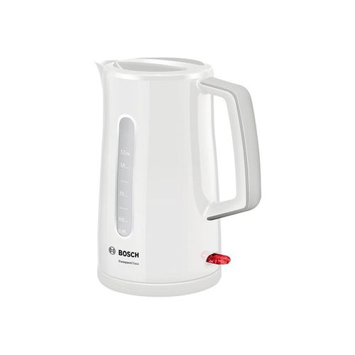 Bosch CompactClass TWK3A011 - Bouilloire - 1.7 litres - 2.4 kWatt - blanc/gris clair
