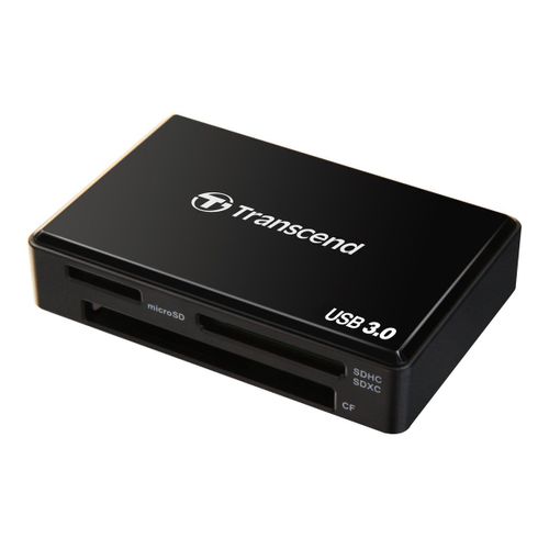 Transcend Multi-Card Reader RDF8 - Lecteur de carte (MS, CF, SDHC, MS Micro, microSDHC, SDXC, SDHC UHS-I, SDXC UHS-I, MS XC) - USB 3.0