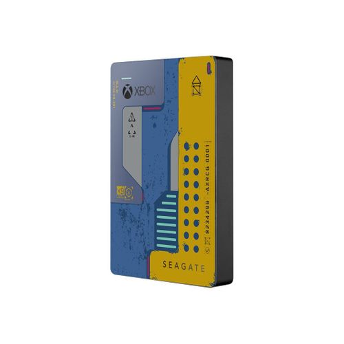 Seagate Game Drive for Xbox STEA2000428 - Cyberpunk 2077 Special Edition - disque dur - 2 To - externe (portable) - USB 3.0 - jaune & bleu - pour Xbox One, Xbox One S, Xbox One X