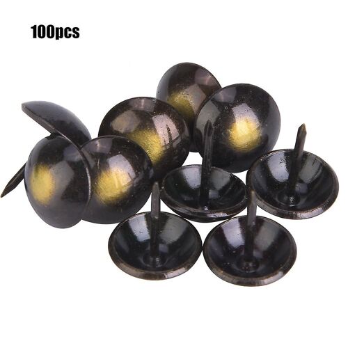 Tapisserie D'ameublement Clou Rétro Tête Ronde Épaissie Accessoires Décoratifs De Meubles19 x 23mm 100 Pcs