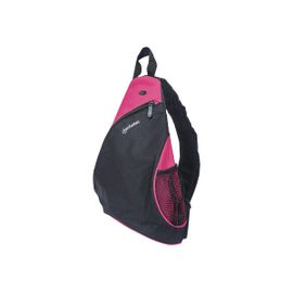 Manhattan Dashpack Sling Backpack 12" (Clearance Pricing), Black/Pink, Padded Internal Pocket for Laptop up to 12"/Tablet, Zippered hip pockets, Earphone Pocket, Lightweight, Sporty, Padded...