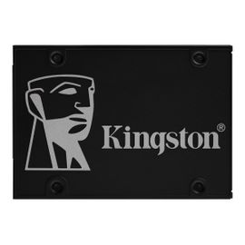Kingston KC600 - SSD - chiffré - 256 Go - interne - 2.5" - SATA 6Gb/s - AES 256 bits - TCG Opal Encryption, Self-Encrypting Drive (SED)