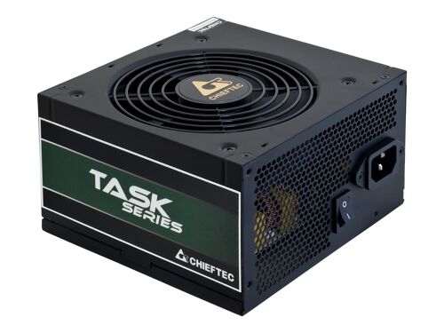 Chieftec TASK Series TPS-600S - Alimentation électrique (interne) - ATX12V 2.3/ EPS12V/ PS/2 - 80 PLUS Bronze - CA 100-240 V - 600 Watt - PFC active