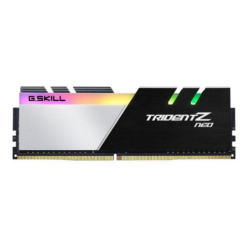 G.Skill TridentZ Neo Series - DDR4 - kit - 32 Go: 2 x 16 Go - DIMM 288 broches - 3600 MT/s / PC4-28800 - CL18 - 1.35 V - mémoire sans tampon - non ECC - noir brossé, Noir aluminium brossé...