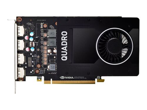 NVIDIA Quadro P2200 - Carte graphique - Quadro P2200 - 5 Go GDDR5X - PCIe 3.0 x16 - 4 x DisplayPort - Pour la vente au détail