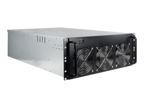 Inter-Tech 4W2 Mining Rack - Montable sur rack - 4U - ATX - pas d'alimentation (ATX) - USB