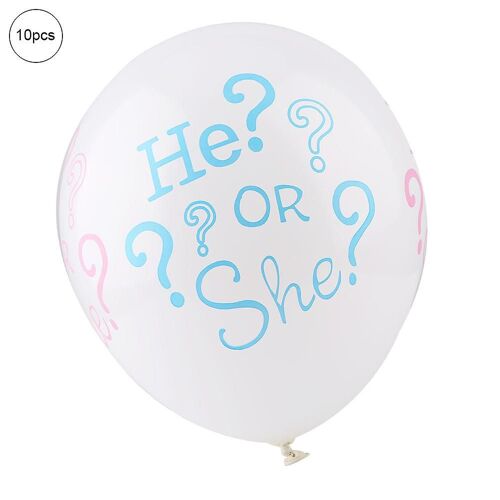 Il ou elle Hélium ou Air Remplir des ballons Baby Shower Décoration de fête d'anniversaire Ballons en latex