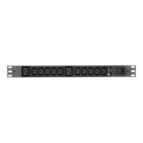 Vertiv Geist Basic VP9559 - Unité de distribution secteur (rack-montable) - CA 230 V - 3.6 kW - entrée : IEC 60320 C20 - connecteurs de sortie : 12 (10 x IEC 60320 C13, 2 x IEC 60320 C19) - 1U -...