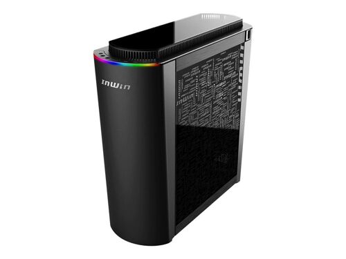 IN WIN 915 - Tour - ATX étendu - panneau latéral fenêtré (verre) - pas d'alimentation (ATX12V/ PS/2/ EPS) - noir - USB/Audio