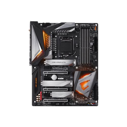 Gigabyte Z390 AORUS ULTRA - 1.0 - carte-mère - ATX - LGA1151 Socket - Z390 Chipset - USB 3.1 Gen 1, USB-C Gen2, USB 3.1 Gen 2 - Bluetooth, Gigabit LAN, Wi-Fi 5 - carte graphique embarquée (unité...