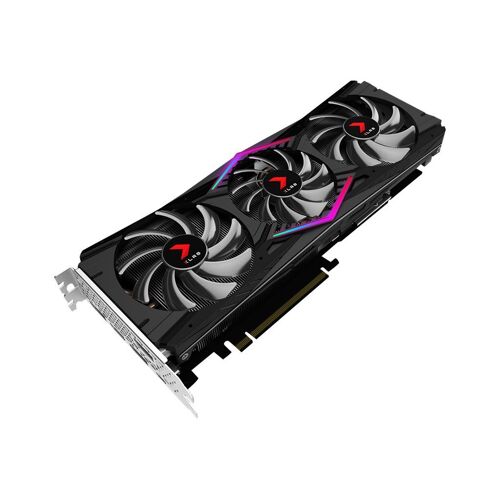 PNY GeForce RTX 2080 Gaming Triple Fan - Overclocked Edition - carte graphique - GF RTX 2080 - 8 Go GDDR6 - PCIe 3.0 x16 - HDMI, 3 x DisplayPort, USB-C - noir/rouge