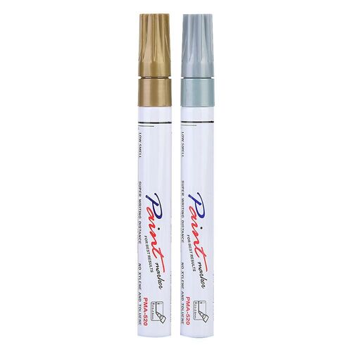 Or et argent ensemble stylo festif mariage artisanat signature vérifier dans le stylo (deux Fine)