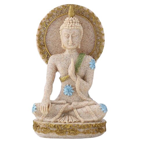 Fengshui Grès Bouddha Statue Accueil Hôtel Décoration Ornement Cadeau