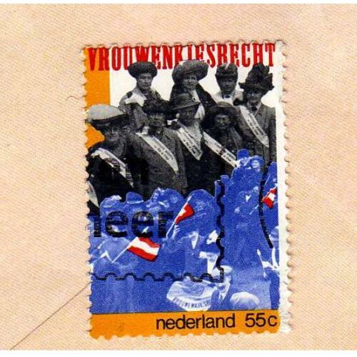 Timbre Nederland Pays-Bas Vrouwenkiesrecht Suffrage 1979