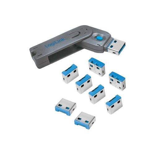 LogiLink - Bloqueur de port USB - bleu