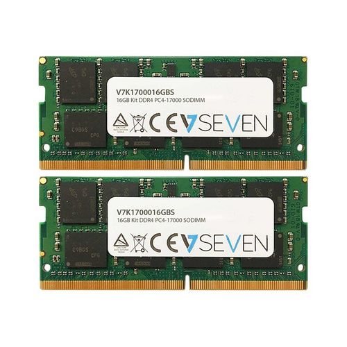 V7 - DDR4 - kit - 16 Go: 2 x 8 Go - SO DIMM 260 broches - 2133 MHz / PC4-17000 - CL15 - 1.2 V - mémoire sans tampon - non ECC
