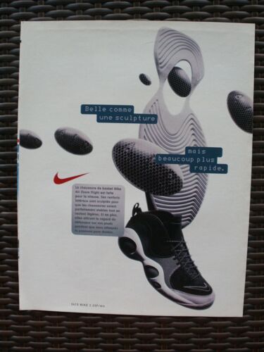 Publicité Ancienne (Mars 1996) Pour Les Chaussures"Air Zoom Flight" De "Nike"