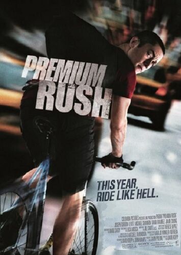 Premium Rush - Affiche Américaine Roulée De Cinéma - Format 70x100 Cm - Un Film De David Koepp Avec Joseph Gordon-Levitt, Jamie Chung, Dania Ramirez - Année 2013