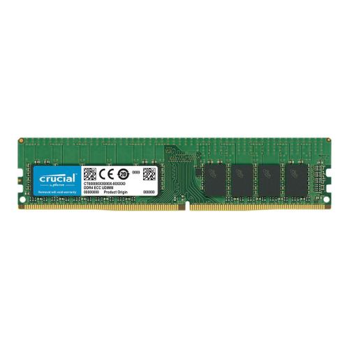 Crucial - DDR4 - module - 16 Go - DIMM 288 broches - 2666 MHz / PC4-21300 - CL19 - 1.2 V - mémoire sans tampon - non ECC
