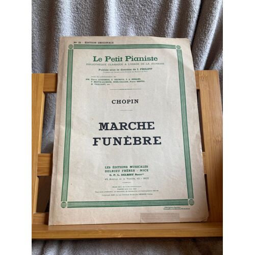 Frédéric Chopin Marche Funèbre Pour Piano Partition Éditions Delrieu