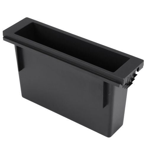 Boîte De Rangement Universelle De Support De Tasse De Tableau De Bord De Voiture Double 1 Din En Plastique Pour Radio Stéréo