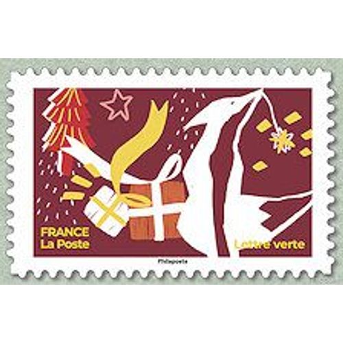 Ensemble, Fêtons Un Noël Qui Fait Du Bien Timbre 10 Oblitéré