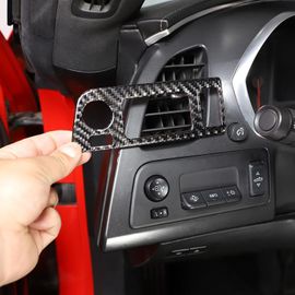 Autocollant De Couverture De Cadre De Panneau De Phares De Voiture En Fiber De Carbone Souple, Garniture Autocollante Pour Chevrolet Corvette C7 2014 ¿ 2019