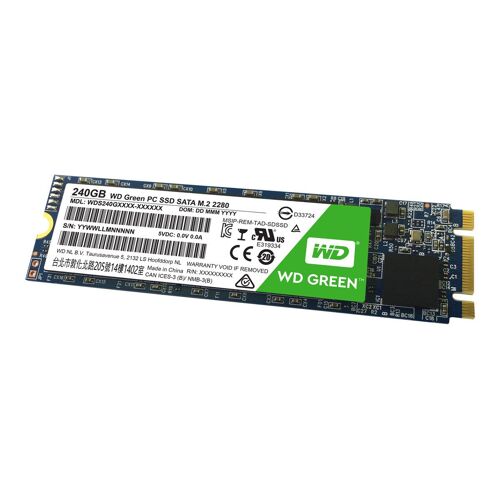 WD Green PC SSD WDS240G1G0B - SSD - 240 Go - interne - M.2 2280 - SATA 6Gb/s