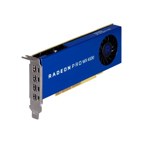 AMD Radeon Pro WX4100 - Carte graphique - Radeon Pro WX 4100 - 4 Go GDDR5 - PCIe 3.0 x16 - 4 x Mini DisplayPort