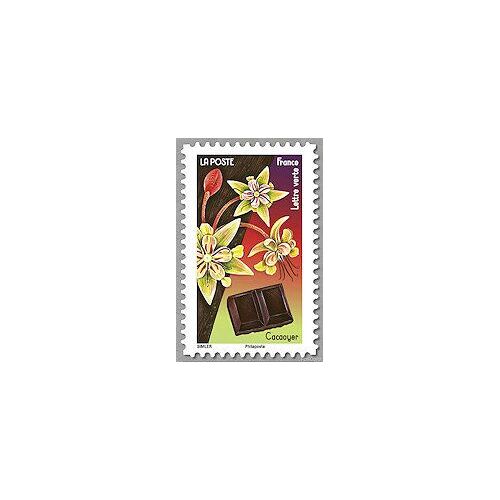 Fleurs Et Douceurs Cacaoyer Timbre Oblitéré