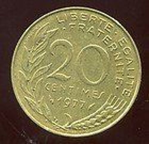 Lot De 3 Pièces 20 Centimes Marianne 1977