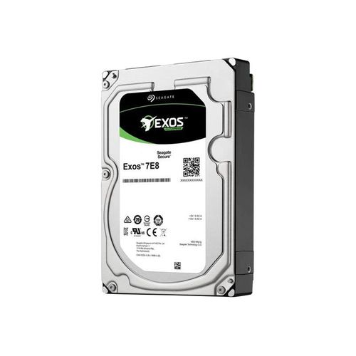 Seagate Exos 7E8 ST8000NM000A - Disque dur - 8 To - interne - 3.5" - SATA 6Gb/s - 7200 tours/min - mémoire tampon : 256 Mo