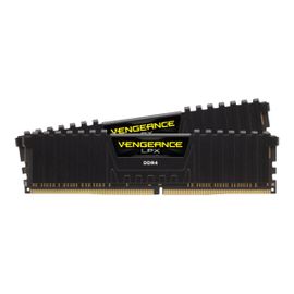 CORSAIR Vengeance LPX - DDR4 - kit - 16 Go: 2 x 8 Go - DIMM 288 broches - 3200 MT/s / PC4-25600 - CL16 - 1.35 V - mémoire sans tampon - non ECC - noir