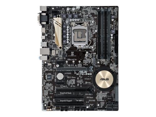 ASUS H170-PRO - Carte-mère - ATX - LGA1151 Socket - Intel H170 Chipset - USB 3.0, USB-C - Gigabit LAN - carte graphique embarquée (unité centrale requise) - audio HD (8 canaux)
