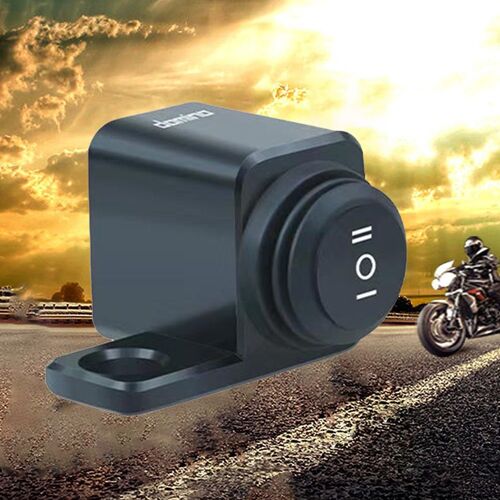 Interrupteur Antibrouillard 12v 1 Pièce, Haute Qualité, Bouton Marche/Arrêt, Montage Sur Guidon En Aluminium Durable, Montage Sur Rétroviseur