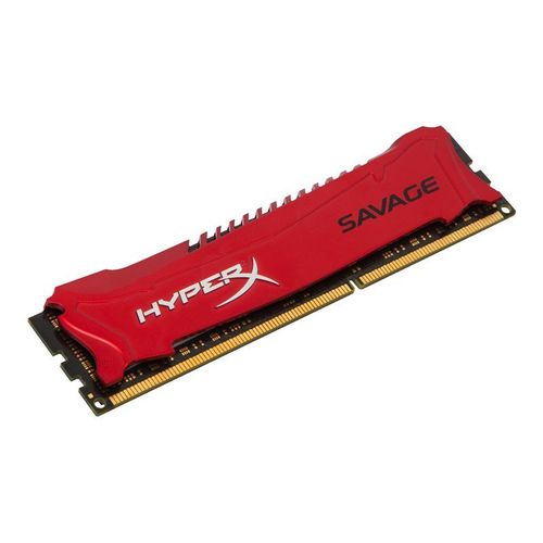 HyperX Savage - DDR3 - module - 4 Go - DIMM 240 broches - 1600 MHz / PC3-12800 - CL9 - 1.5 V - mémoire sans tampon - non ECC - rouge