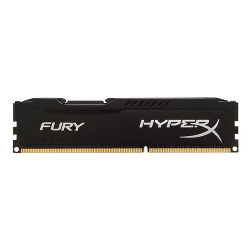 HyperX FURY - DDR3 - kit - 8 Go: 2 x 4 Go - DIMM 240 broches - 1600 MHz / PC3-12800 - CL10 - 1.5 V - mémoire sans tampon - non ECC - noir