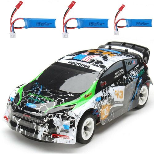 Trois Batteries 1/28 2.4g 4wd Brosse Rc Voiture Chassis En Alliage Vehicules Modèle Rtr