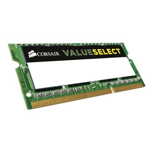 CORSAIR Value Select - DDR3L - module - 4 Go - SO DIMM 204 broches - 1333 MHz / PC3-10600 - CL9 - 1.35 / 1.5 V - mémoire sans tampon - non ECC