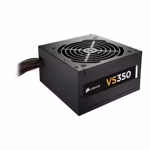 CORSAIR VS Series VS350 - Alimentation électrique (interne) - ATX12V 2.3/ EPS12V - 80 PLUS - CA 200-240 V - 350 Watt - PFC active - Europe - revêtement noir poudré