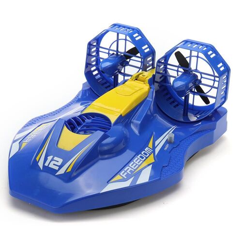Bateau Amphibie Ep D'aeroglisseur A Double Helice 2.4g 4ch Rc Avec Modèle Rtr A Double Moteur