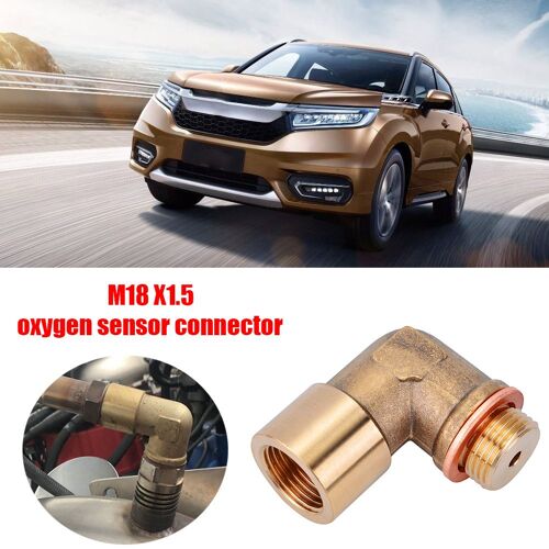 Kit De Connecteur Adaptateur Bung M18 X 1.5, Échappement 90 Degrés, Lambda O2 Capteur D'oxygène, Outils D'extension D'espacement, Accessoires Automobiles